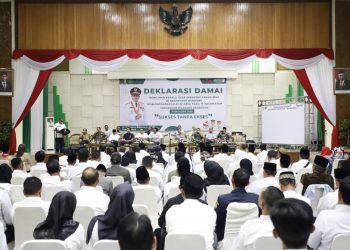 Deklarasi damai Pilkades serentak 2023 Kabupaten Bandung. (bandungkab.go.id)