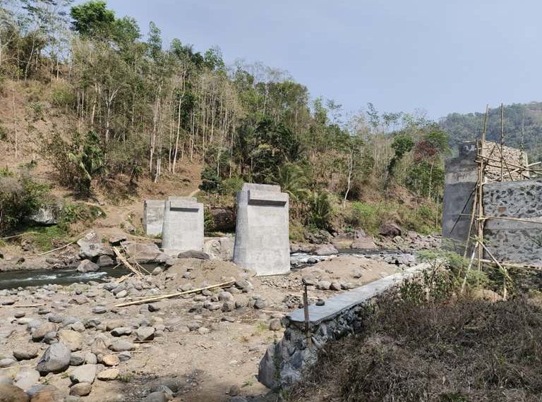 Bupati Garut tinjau Jembatan Wareng Pakenjeng Garut