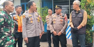 Forkopimda Kota Cirebon kunjungi Pos Pam Kalijaga seiring dengan pelaksanaan Operasi Lilin Lodaya 2023.