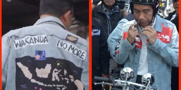 Jaket jeans jins Anies & Jokowi