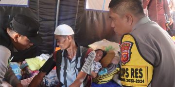 Kapolres Sukabumi tinjau korban gempa