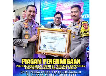 Penghargaan Ombudsman kepada Polres Sukabumi