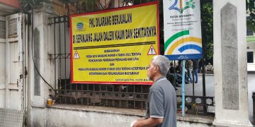 Larangan berjualan bagi PkL di Kawasan Dalem Kaum