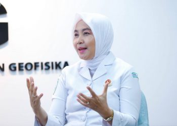 Kepala BMKG Dwikorita Karnawati memaparkan Gangguan iklim pada tahun 2024