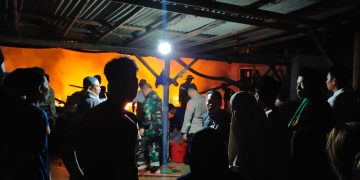 Pabrik keripik di Ciamis terbakar pada Selasa malam (23/1/2024) sekitar pukul 20.00.