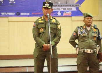 Satpol PP Kabuten Bogor dioptimalkan pada pelaksanaan pemilu, kata Pj. Bupati Bogor, Asmawa Tosepu.