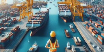 Ilustrasi pelabuhan. Nilai ekspor Jawa Barat Desember 2023. Pertumbuhan ekonomi neraca perdagangan