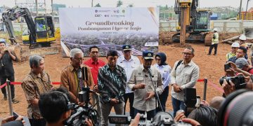 Groundbreaking Flyover Stasiun Tenjo Kabupaten Bogor oleh Menhub Budi Karya Sumadi
