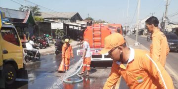 Pembersihan Jalan Panturan oleh Pemkab Bekasi