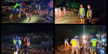 Longsor di Jalan Nasional Cikijing-Kuningan terjadi Sabtu malam (16/3/2024) pukul 18.30 WIB.