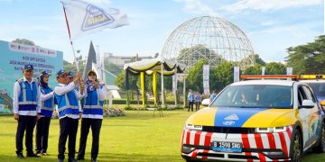 PT Jasa Marga (Persero) Tbk menggelar Kick Off Tim Satuan Tugas (Satgas) Jasa Marga Siaga Hari Raya Idul Fitri 1445H/Tahun 2024 yang diselenggarakan di lapangan Museum Purna Bhakti, Taman Mini Indonesia Indah, Jakarta, pada Kamis (28/03).
