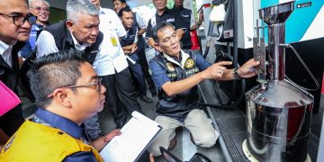 Pemerintah Kota Bandung memeriksa Stasiun Pengisian Bahan Bakar Umum (SPBU) Pertamina 34-40111 di Jalan Cipaganti, Kota Bandung, Rabu, 3 April 2024.