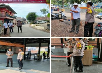 Polisi patroli obyek wisata Situ Gede Tasik pada Minggu (21/4/2024) untuk menjaga keamanan dan ketertiban masyarakat di obyek wisata tersebut.