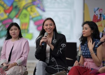 Staf Khusus Menpora Bidang Komunikasi dan Hubungan Internasional, Alia Noorayu Laksono, mengajak anak muda Indonesia terus kembangkan kemampuan diri, pengalaman dan wawasan di Pesta Prestasi Kemenpora Volume III.(foto:bagus/kemenpora.go.id)