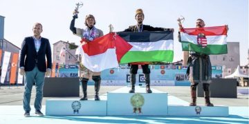 Mutasar bin Hasbi dan Achmad Syahrul Umam Cetak Prestasi Dunia Berkuda Memanah 12th Fetih Kupasi Conquest Cup