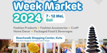 Bandung Week Market 2024 di Beachwalk Shopping Center, Bali, 7-12 Mei 2024 diinisiasi Dinas Perdagangan dan Perindustrian (Disdagin) Kota Bandung.