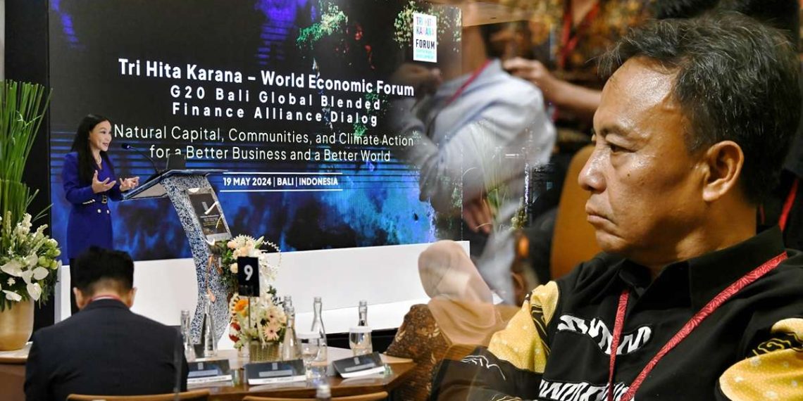 Sekretaris Daerah Provinsi Jabar Herman Suryatman hadir dalam forum internasional 'World Economic Forum G20 Bali Global Blended Finance Alliance Dialog' di United in Diversity Bali Campus, Ahad (19/5/2024).