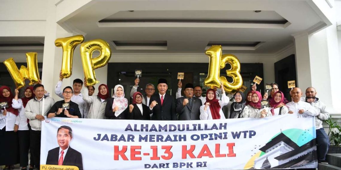 Jawa Barat raih opini WTP atas laporan keungan 2023 atau ke-13 kali berturut-turut dari Badan Pemeriksa Keuangan.