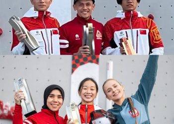 Atlet panjat tebing Indonesia, Veddriq Leonardo menjadi juara nomor speed pada International Federation of Sport Climbing (IFSC) Climbing Olympic Qualifier di Shanghai, Cina. Kejuaraan itu yang diselenggarakan 15-20 Mei 2024. Atlet putri Rajiah Salsabillah juga meraih prestasi yakni medali perak nomor speed.