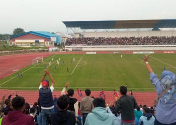 Persigar Garut kalahkan PSAB Aceh Besar di Liga 3 Nasional Group F, yang digelar di Stadion Dalem Bintang, SOR RAA Adiwijaya, Kecamatan Tarogong Kidul, Kabupaten Garut, Minggu (5/5/2024).