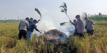Polisi imbau petani tak bakar jerami sembarangan