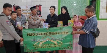 Polsek Cangkuang gelar Sorban Jum’at 10 Mei 2024 di wilayah hukum Polsek tersebut.