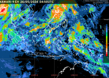 BMKG catat curah hujan tinggi di Jabodetabek Jum’at 24 Mei 2024.