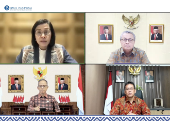 Menteri Keuangan, Gubernur Bank Indonesia (BI), Ketua Dewan Komisioner Otoritas Jasa Keuangan (OJK), dan Ketua Dewan Komisioner Lembaga Penjamin Simpanan (LPS) dalam Rapat Berkala KSSK II-2024 pada hari Selasa, 30 April 2024 berkomitmen untuk terus memperkuat koordinasi dan sinergi. (IMAGE: Bank Indonesia)