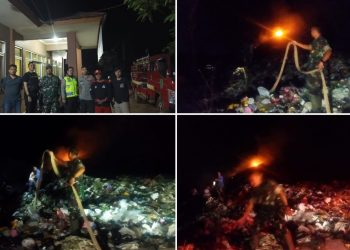 Kebakaran terjadi di TPA Blok Sabtu RT 002/004 Desa Heuleut Kecamatan Kadipaten Kab. Majalengka.