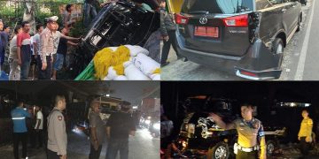 Truk disel seruduk sejumlah kendaraan karena kurang konsentrasi di Ciampea Kabupaten Bogor Rabu 15 Mei 2024 sekitar pukul 16.00 WIB.