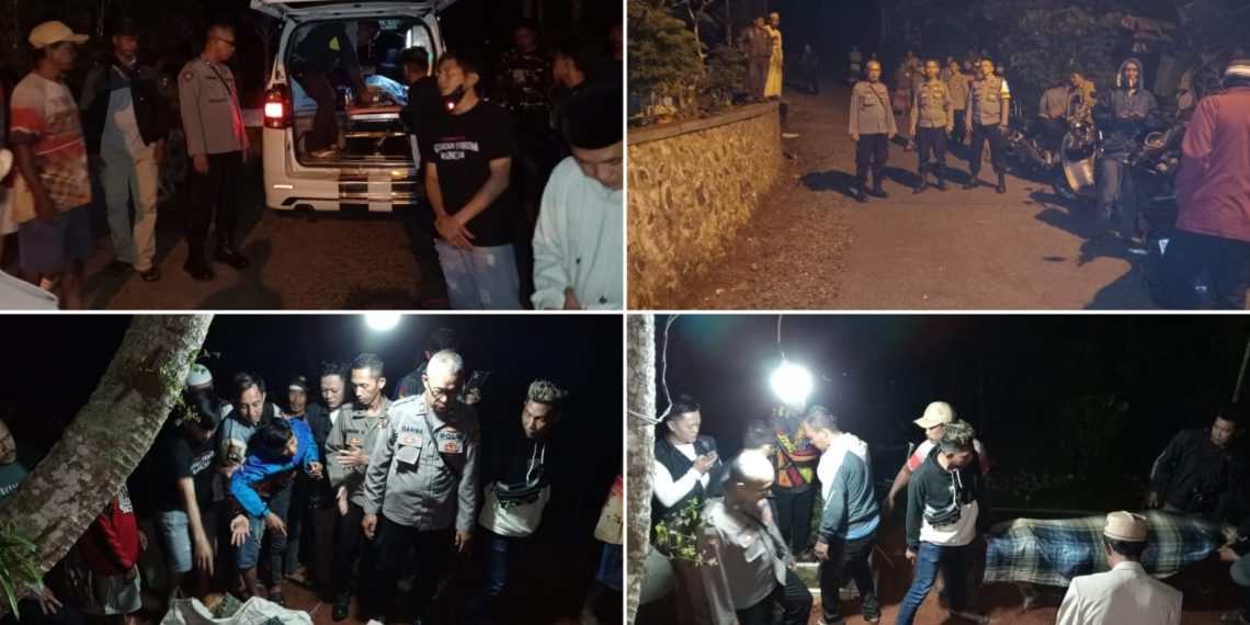 Istri korban mutilasi suami di Ciamis dimakamkan Jum’at malam pukul 23.30 di Komplek Pemakaman Blok Cililitan Dusun Cikole Rt.007 Rw.013 Desa Tanjungjaya Kecamatan Rajadesa Kabupaten Ciamis.