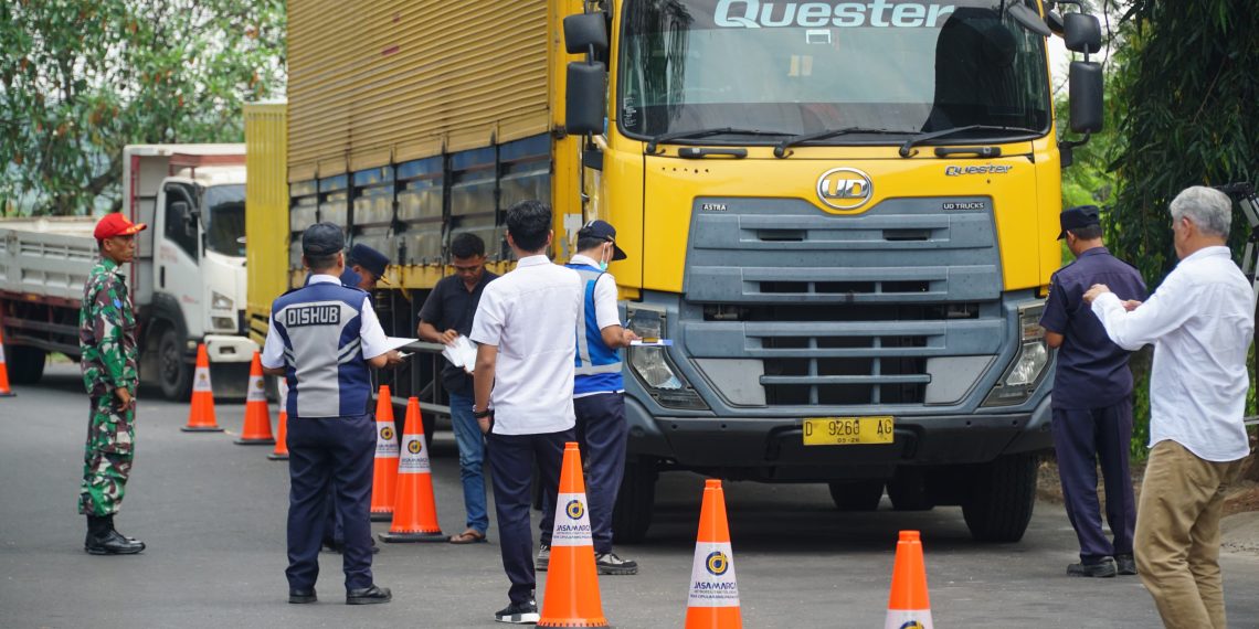 Razia truk ODOl di Tol Purbaleunyi jarring 205 truk selama rentang waktu 14-16 Mei 2024, menurut siaran pers PT Jasa Marga (Persero) Tbk.