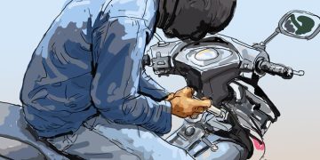 Sepeda motor digondol maling meski dikunci setang di Cimahi.