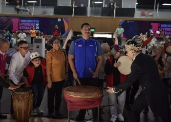 Menteri Pemuda dan Olahraga Republik Indonesia (Menpora RI) Dito Ariotedjo, secara resmi membuka Kejuaraan Gymnastics bertajuk '1st Indonesia Gymnaestrada Festival 2024 di Hall A, GOR Soemantri Brodjonegoro, Kuningan, Jakarta, Sabtu (15/6) pagi.(foto:bagus/kemenpora.go.id)