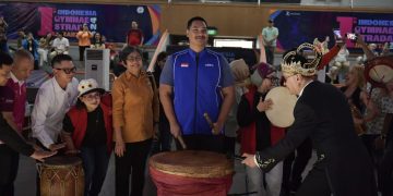 Menteri Pemuda dan Olahraga Republik Indonesia (Menpora RI) Dito Ariotedjo, secara resmi membuka Kejuaraan Gymnastics bertajuk '1st Indonesia Gymnaestrada Festival 2024 di Hall A, GOR Soemantri Brodjonegoro, Kuningan, Jakarta, Sabtu (15/6) pagi.(foto:bagus/kemenpora.go.id)