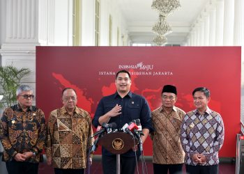 Menpora Dito Ariotedjo Memberikan Keterangan Pers Usai Ratas Lanjutan Pembahasan Persiapan PON XXI Aceh-Sumatra Utara dan Peparnas Tahun 2024 di Istana Merdeka, Jakarta, Kamis (13/06/2024). (Foto: Humas Setkab/Seno)