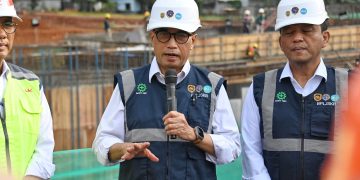 Menteri Perhubungan Budi Karya Sumadi menyatakan progres pembangunan Pusat Pengujian dan Sertifikasi Kendaraan Bermotor atau Proving Ground Bekasi telah mencapai 50 persen.