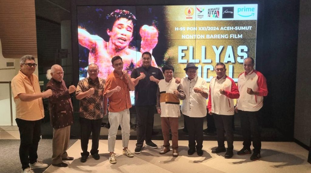 Komite Olahraga Nasional Indonesia (KONI) Pusat menyelenggarakan kegiatan Nonton Bareng film ‘Ellyas Pical’ tepat 95 hari sebelum PON XXI dibuka resmi Presiden RI Joko Widodo.