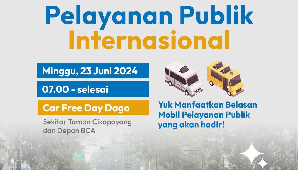 Memperingati Hari Pelayanan Publik Internasional, Pemerintah Kota Bandung bersama Ombudsman Perwakilan Provinsi Jawa Barat menggelar acara spesial di Car Free Day (CFD) Dago hari ini. Acara ini bertujuan untuk memberikan pelayanan yang cepat dan tepat sasaran kepada masyarakat.