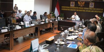 Sekda Jabar Herman Suryatman memaparkan upaya Pemda Provinsi Jabar dalam menurunkan polusi udara melalui pembangunan ekonomi hijau di kawasan Bogor, Depok, Bekasi (Bodebek).