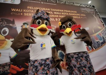 Komisi Pemilihan Umum (KPU) Kota Bandung meluncurkan Tahapan Pemilihan Wali Kota dan Wakil Walikota Bandung 2024 di Harris Convention Center, Minggu 9 Juni 2024 malam.