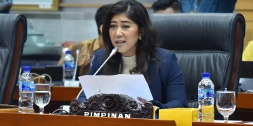 Ketua Komisi I DPR Meutya Hafid saat mengikuti Rapat Komisi I DPR RI. Foto: Runi/vel