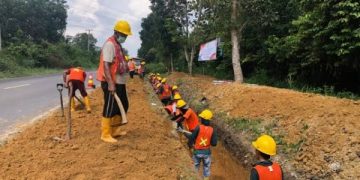 Perbaikan jalan oleh Kementerian PUPR