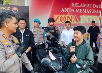 Polres Cimahi mengungkap kasus pencurian kendaraan bermotor (curanmor). Sepeda motor dikembalikan kepada pemiliknya.(Foto:Istimewa).