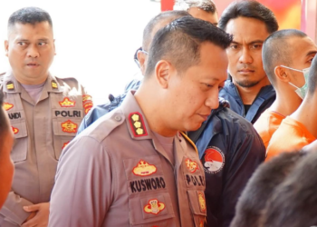 Kapolresta Bandung Kombes Pol Kusworo Wibowo mengungkapkan hasil Operasti Antuk dalam konferensi pers di Mapolresta Bandung pada Selasa, 30 Juli 2024.