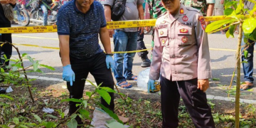 Polres Garut menyelidiki temuan mayat yang terpotong-potong di Sancang Garut.