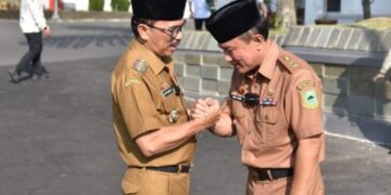 Pj Bupati Kuningan Iip Hidajat dan Sekda Kuningan Dian Rachmat Yanuar