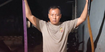 Barang bukti tawuran di Indramayu.