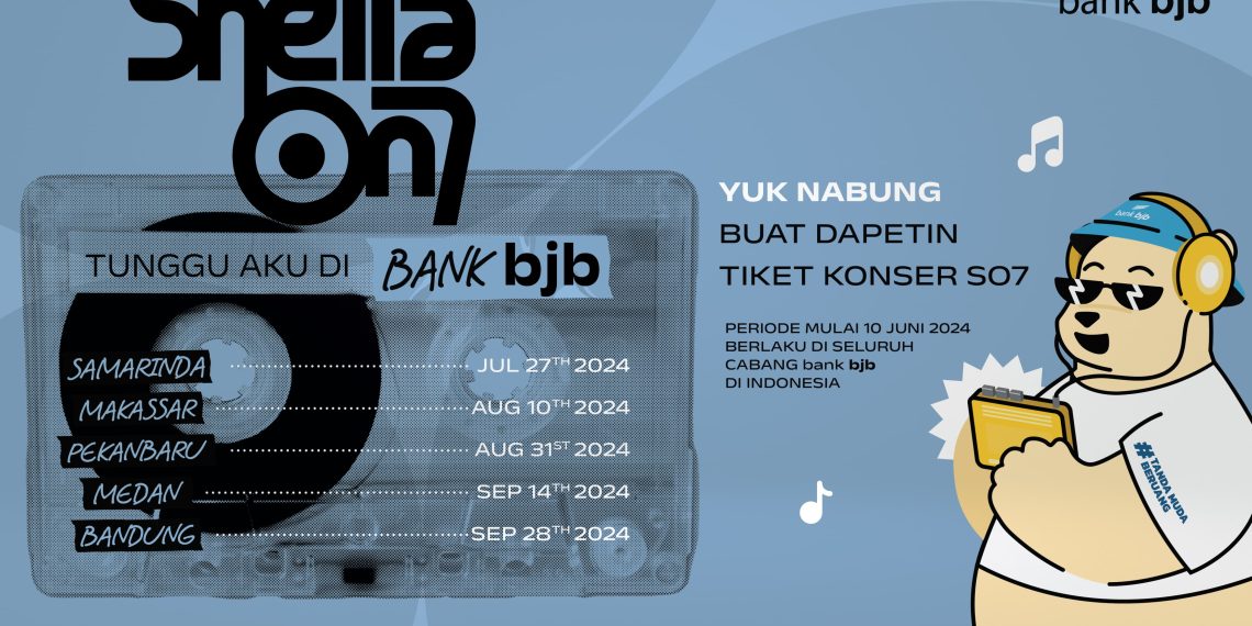 bank bjb kembali menghadirkan kejutan istimewa bagi nasabah setianya dengan menggelar program nabung dapet tiket konser Sheila On 7 "Tunggu Aku di Special Tour 2024".