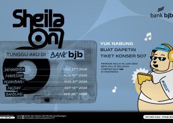 bank bjb kembali menghadirkan kejutan istimewa bagi nasabah setianya dengan menggelar program nabung dapet tiket konser Sheila On 7 "Tunggu Aku di Special Tour 2024".